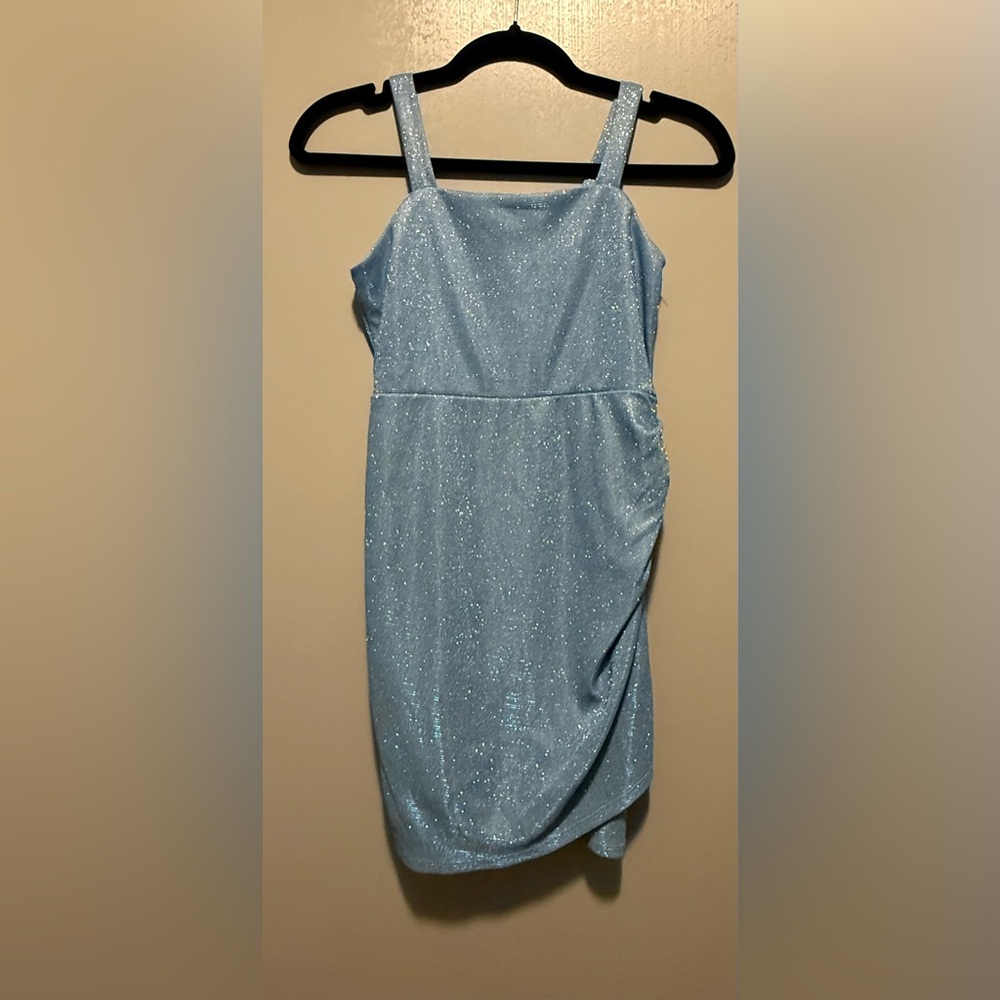 Glittering Blue Formal Dress for Kids